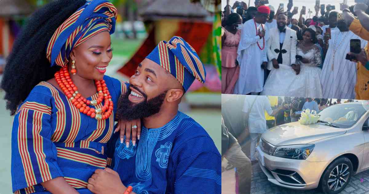 Newly wed comedian, Woli Arole gets brand new car as wedding gift