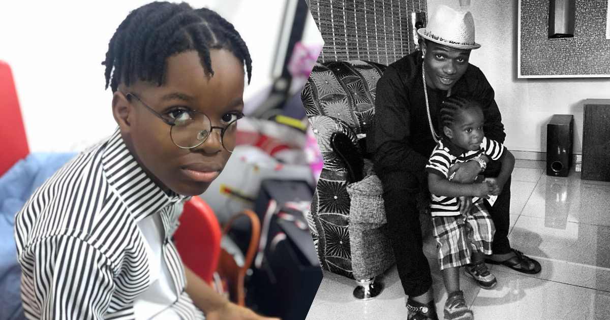 Wizkid's son, Boluwatife anticipates 10th birthday as he shares throwback photo with his father