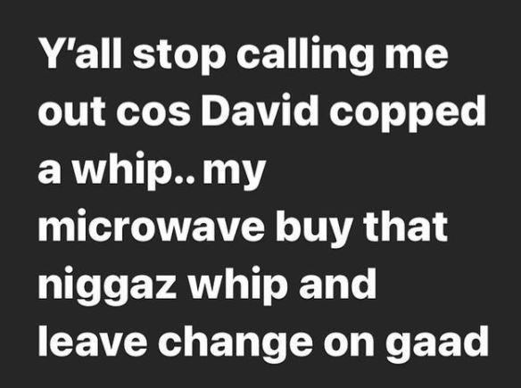 "My microwave can buy Davido's car and leave change" - Singer, NBA Geeboy brags