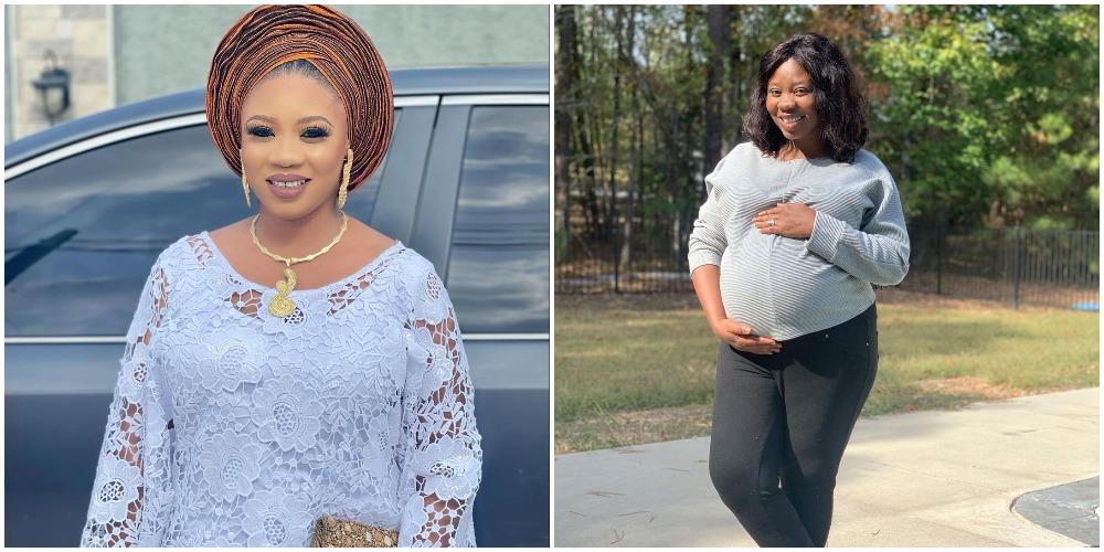 Yoruba Actress, Wunmi Toriola shares throwback photo of when she was pregnant, showers prayers on pregnant women
