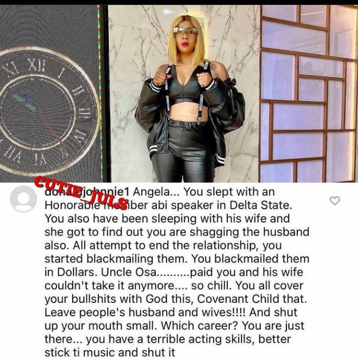 Angela Okorie husband affair