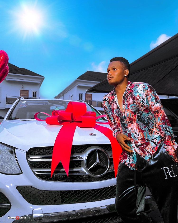 Comedian, Oluwadolarz gifts himself a new Mercedes Benz 