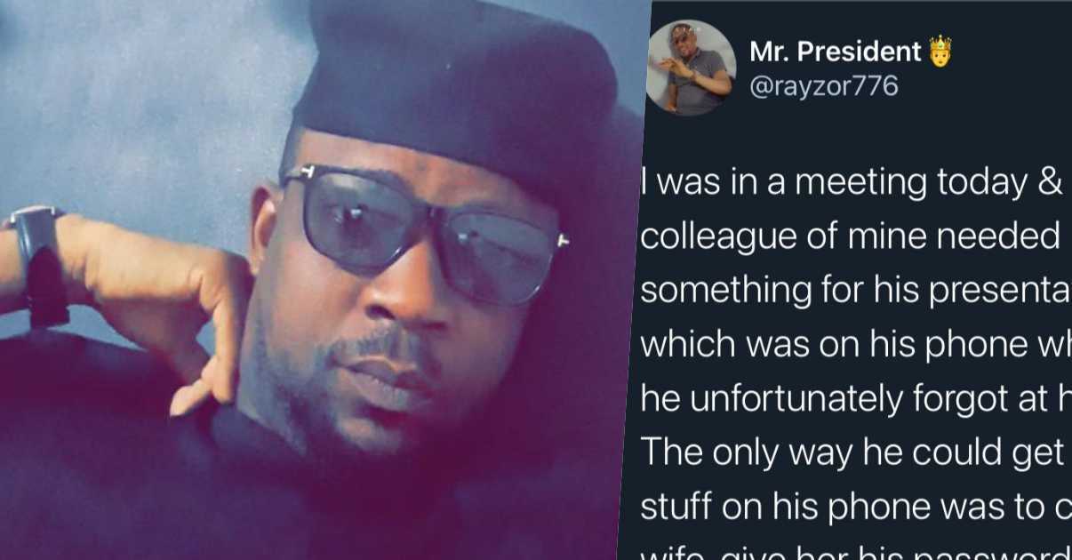 Man narrates how his cheating friend landed in trouble after forgetting his phone at home with his wife
