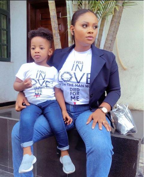 Fans celebrate Tega's son Jamil as he turns a year older today