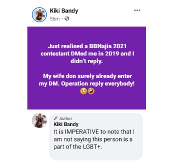 Kiki Brandy housemates LGBT