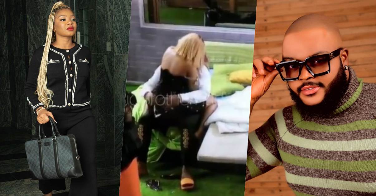 #BBNaija: Queen kisses WhiteMoney passionately after warning against such acts (Video)