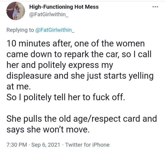 Elderly woman flog lady
