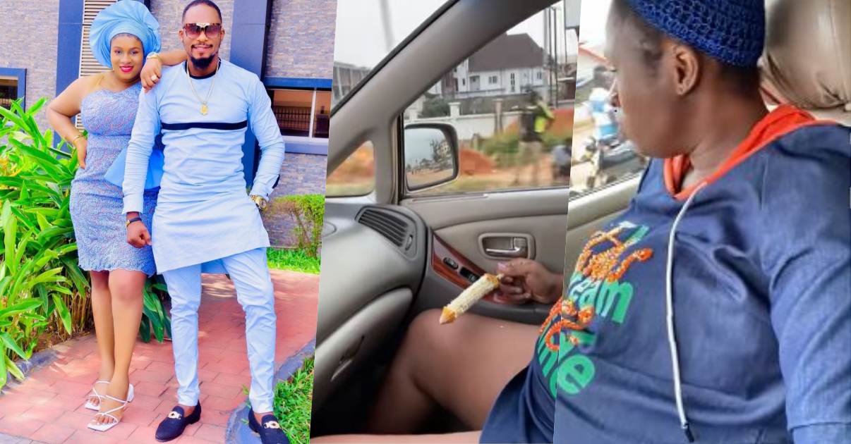 Actor, Junior Pope shares throwback video of wife 'eating corn' while in labor