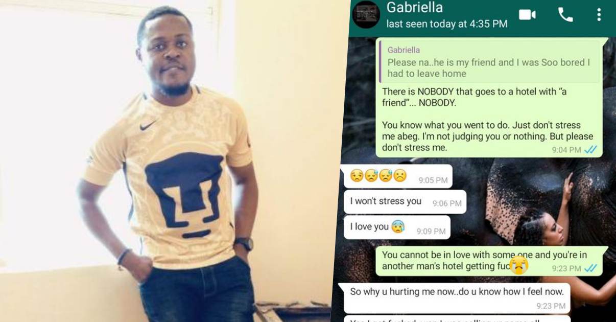 Man reveals how he caught his girlfriend cheating via video call (Screenshot)