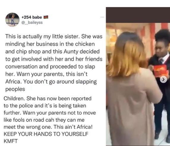"Warn your parents not to move like fools, this isn't Africa" - Lady reacts to sister's altercation with woman in UK (Video)