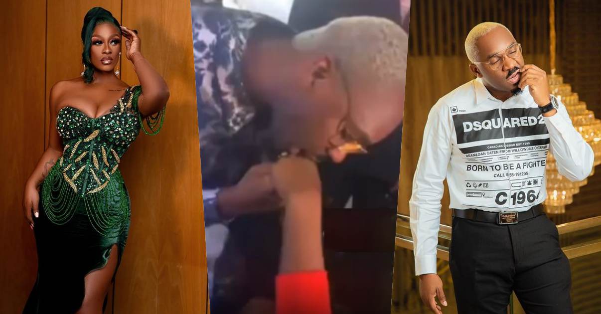Pretty Mike passionately kisses Uriel Oputa’s hand after quest to find a husband (Video)