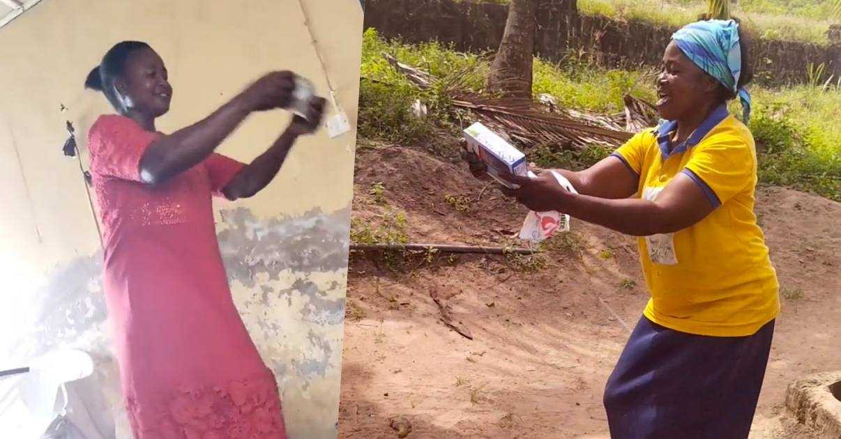 Mother emotional as daughter surprises her with cash and phone gift (Video)