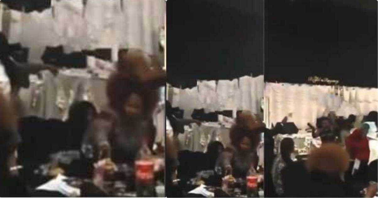 Lady Crashes Ex-Boyfriend’s Wedding With Her Friends, Causes Chaos (Video)