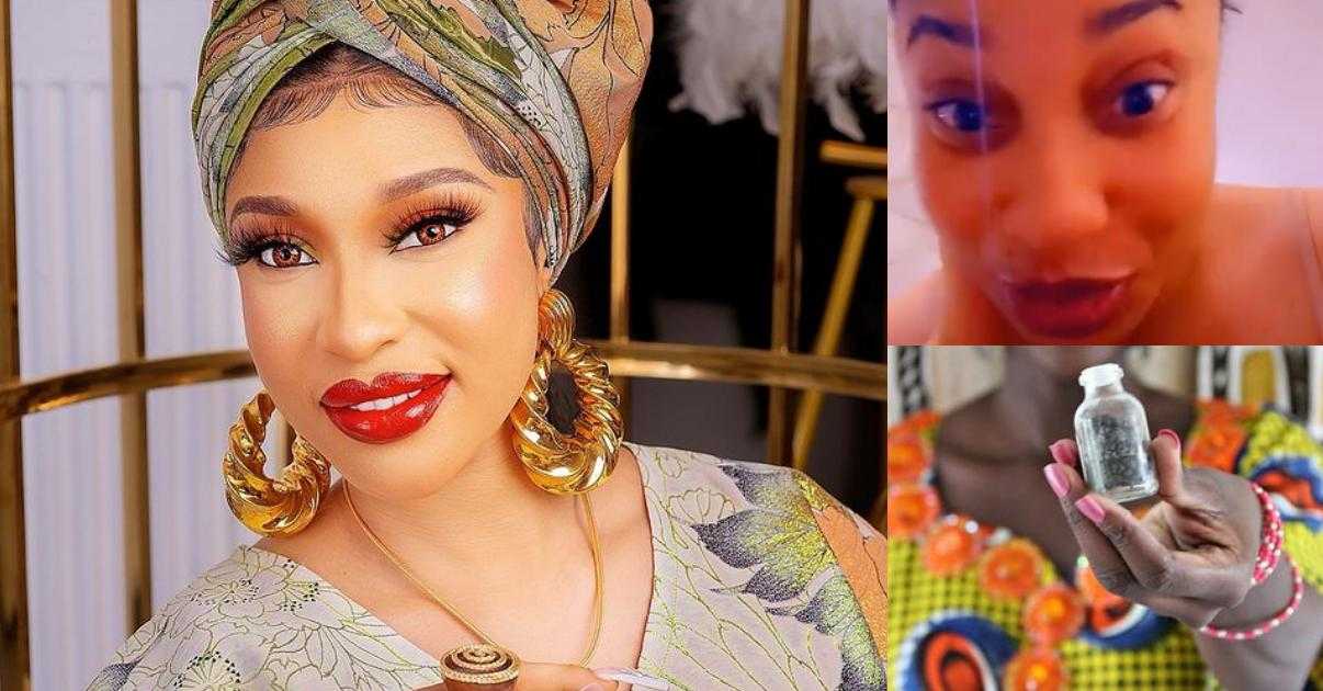 "Get used to it or get out of my page" - Tonto Dikeh rages over claims of being too 'Godly' to advertise Kanyamata