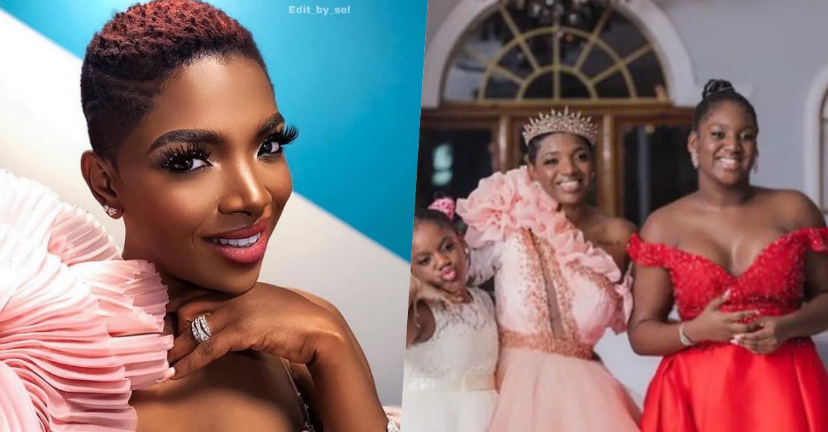 Annie Idibia lambasted over daughter's revealing outfit