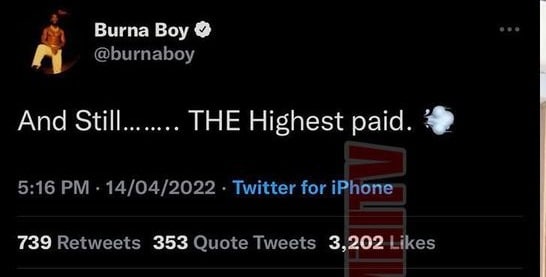 "Why does he sound so bitter?" - Burna Boy mocked over subtle remark to Davido's N2.5B land acquisition