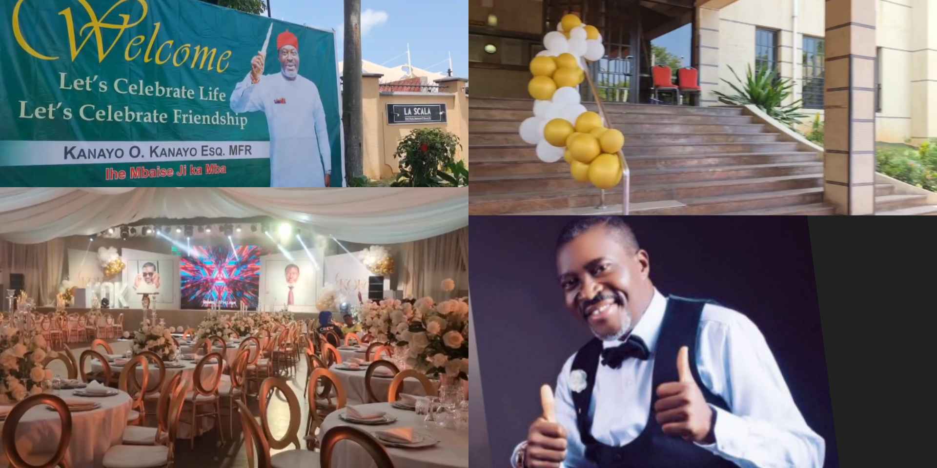 "Millions spent" - Reactions as Kanayo O. kanayo shows off preparations for his 60th birthday party; stirs anticipation [Video]