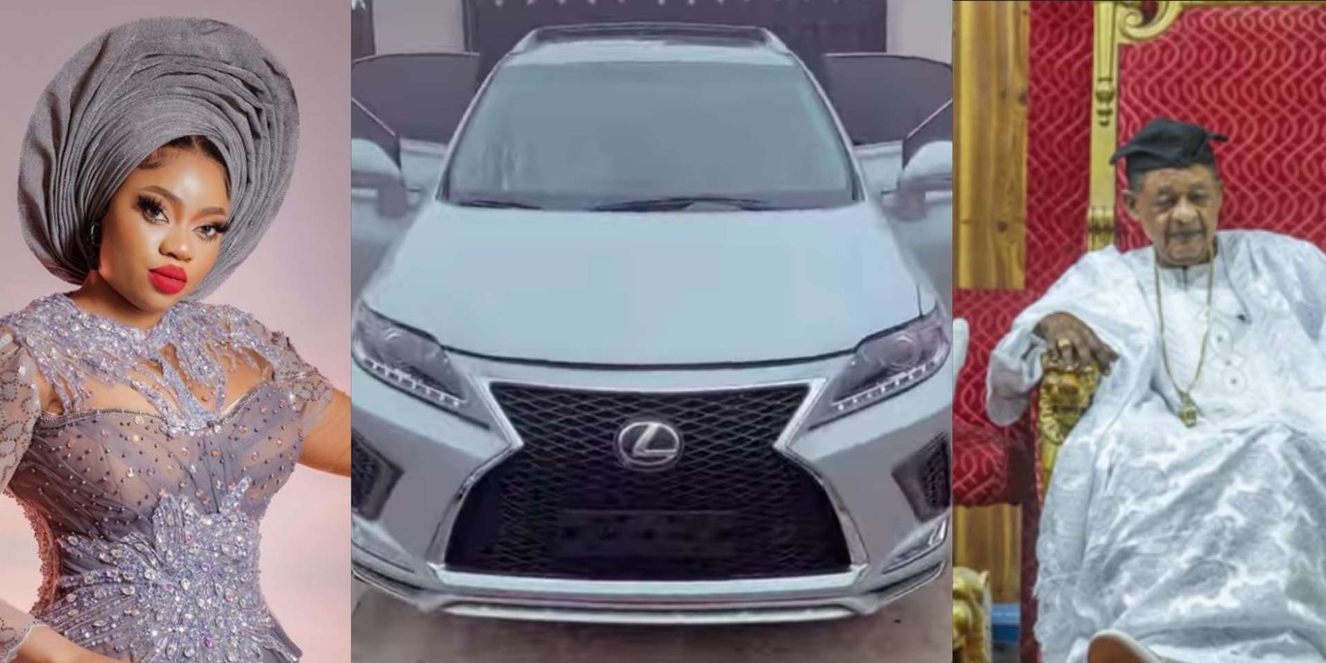 Alaafin Oyo's ex-wife, Queen Aanu splashes millions on Lexus ride as birthday gift