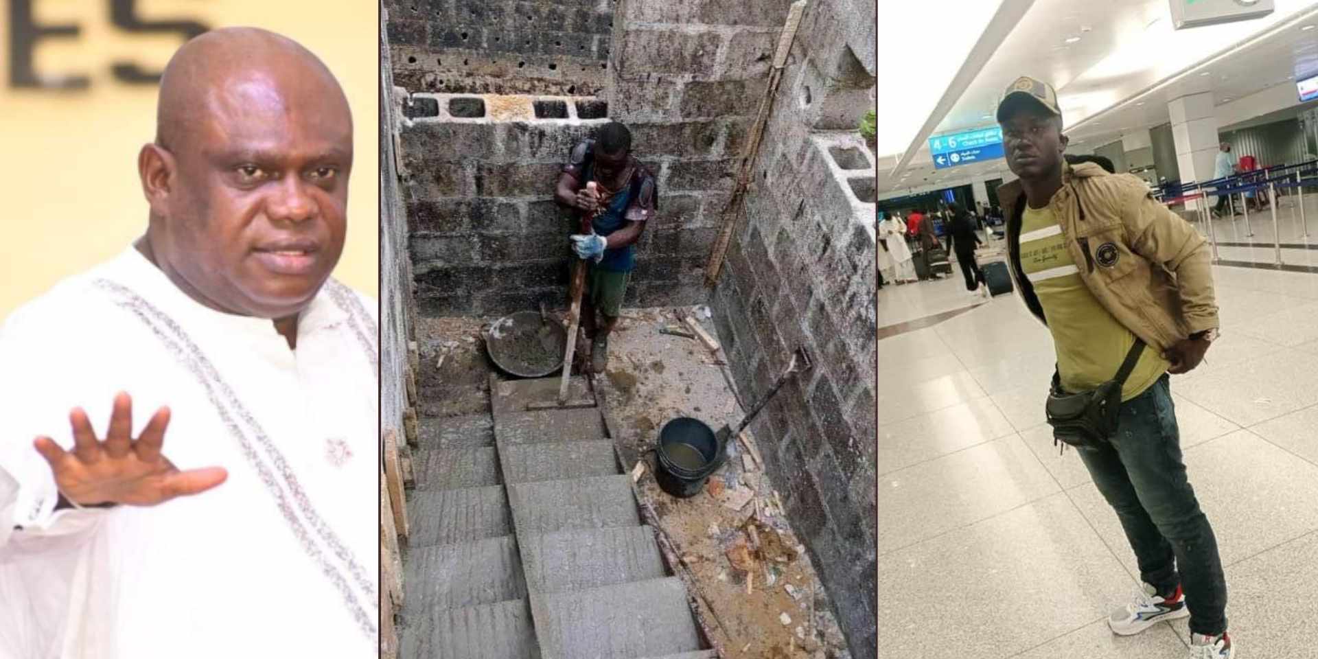 "Meet the pastor of the year" - Reactions as OPM G.O helps bricklayer; offers him scholarship abroad