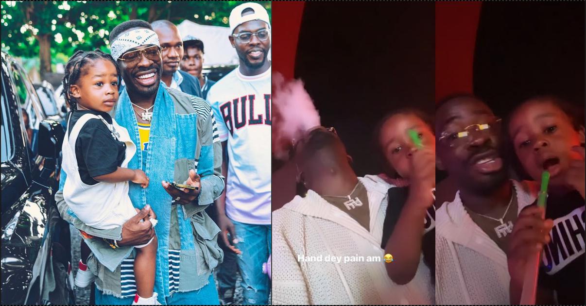 Moment Davido's lawyer cautions son from attempting to smoke (Video)