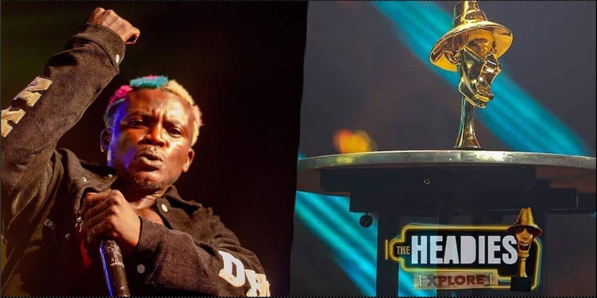 Portable swallows pride, apologizes to Headies over misconduct (Video)
