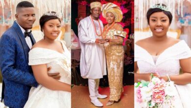 Newlywed bride gushes as she narrates love story with husband after breaking up in 2016