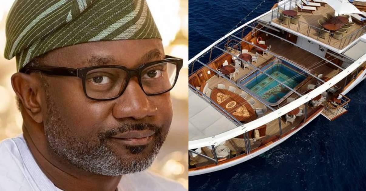  Femi Otedola splashes over N2.2billion to rent "Christina O" luxury yacht ahead of his 60th birthday