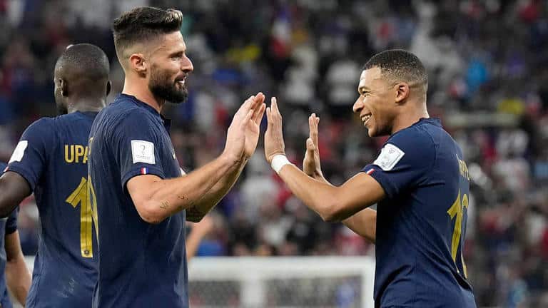 Giroud and Mbappe make history as France knockout Poland from World Cup