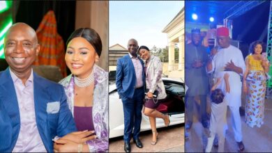 "I'm happy to be your husband" — Ned Nwoko gushes as Regina Daniels organizes surprise birthday party (Video)