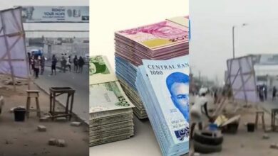 Just In: Unrest in Mile 12, Ketu over Naira scarcity (Video)
