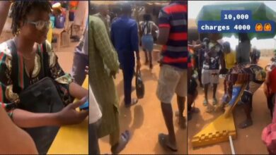 POS vendor accosted by angry customers over N4K charges on N10K cash withdrawal (Video)