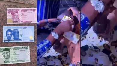 Naira Scarcity: Event planners print 'special money' sprayed at event (Video)