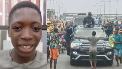 Why I stood in front of Peter Obi’s convoy during Lagos Rally – Teenager (Video)