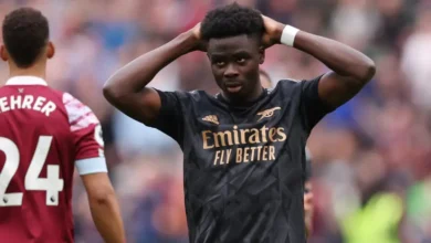 Bukayo Saka apologises to Arsenal fans after penalty miss