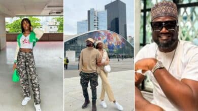 “Arrogant little girl” – Netizens react to Paul Okoye’s girlfriend, Ivy’s birthday post to Jude Okoye
