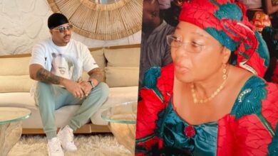 IK Ogbonna grieves as he lays mother to rest