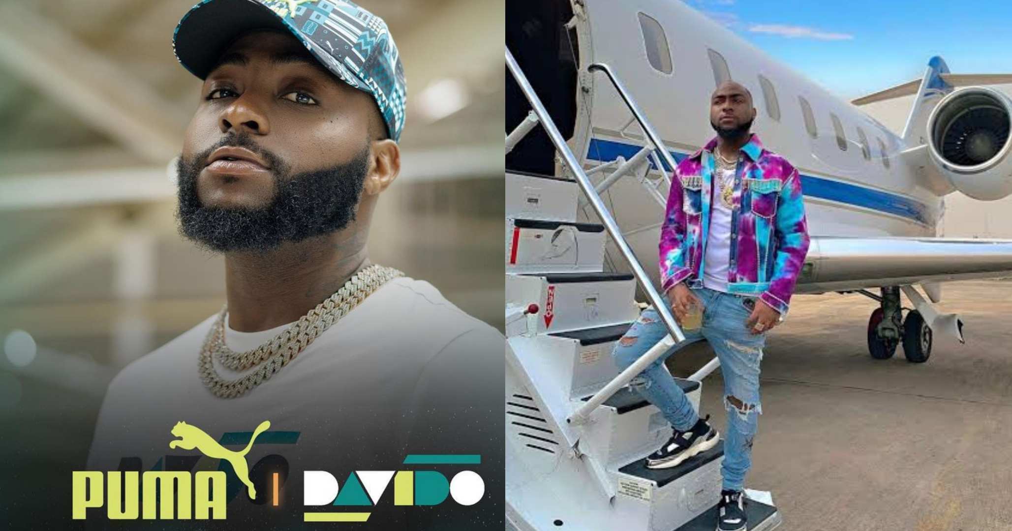 PUMA sends its private jet to fly Davido to England for Manchester City's Sunday match