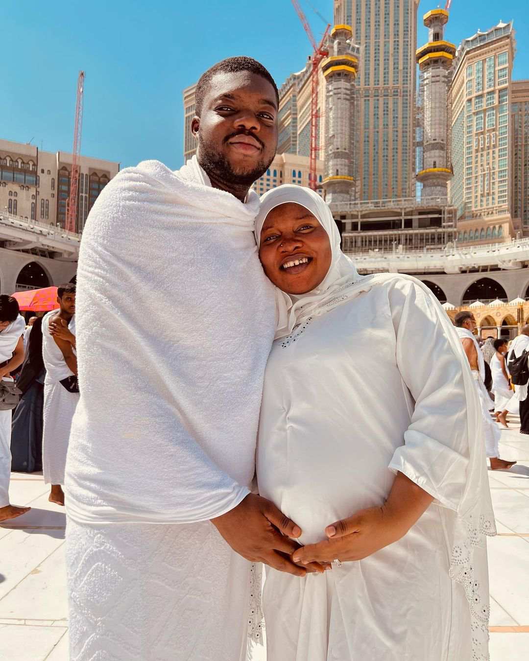 Cute Abiola and wife welcome baby boy