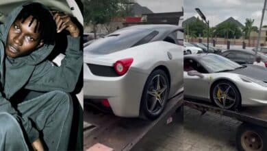 Zinoleesky splashes millions on brand new Ferrari car