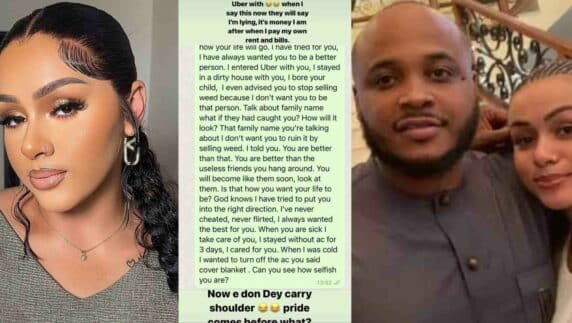 "Someone should come take him to rehab" – Sina Rambo's ex wife mocks him, leaks their chat following divorce report