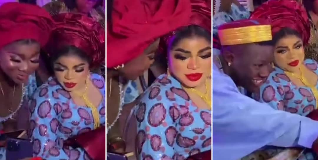“Bombastic side eye” - Reactions trail video of Bobrisky’s encounter with a fan at an event (Video)