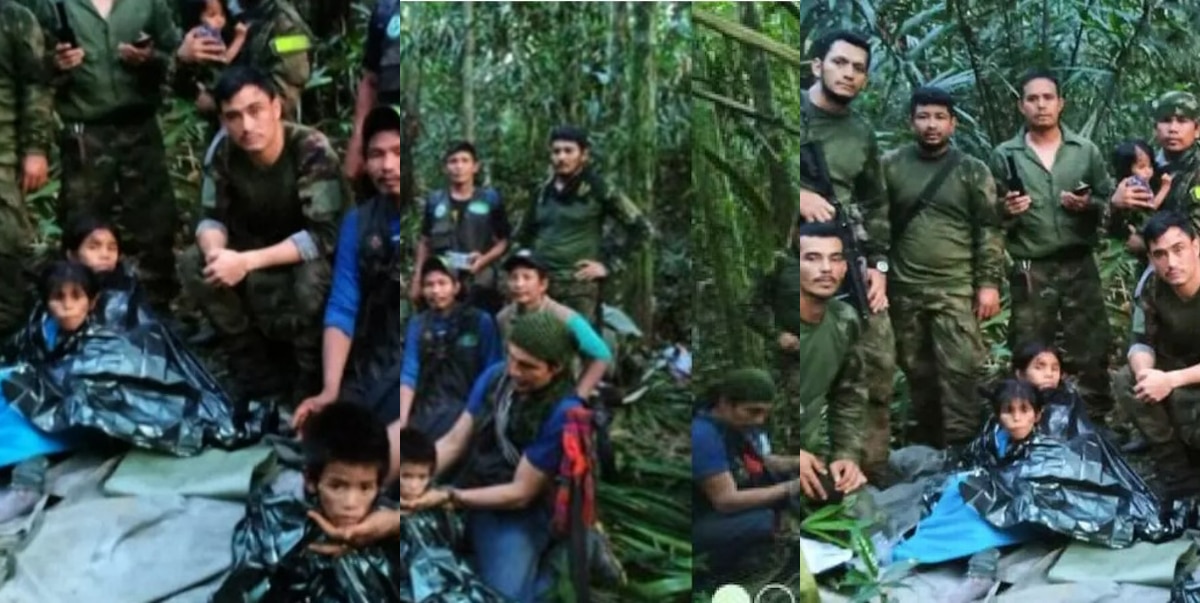 4 children who disappeared 40 days after surviving plane crash found alive in Colombia