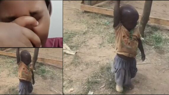 Abroad-based mother heartbroken after seeing poor state of child despite sending money monthly (Video)