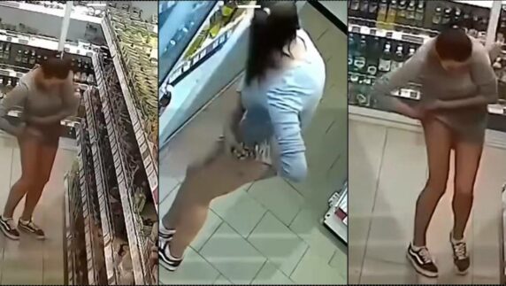Young girl steals hundred dollars worth of items, hides them under dress