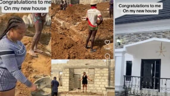 "From scratch to completion"- Lady proudly shares her magnificent home journey