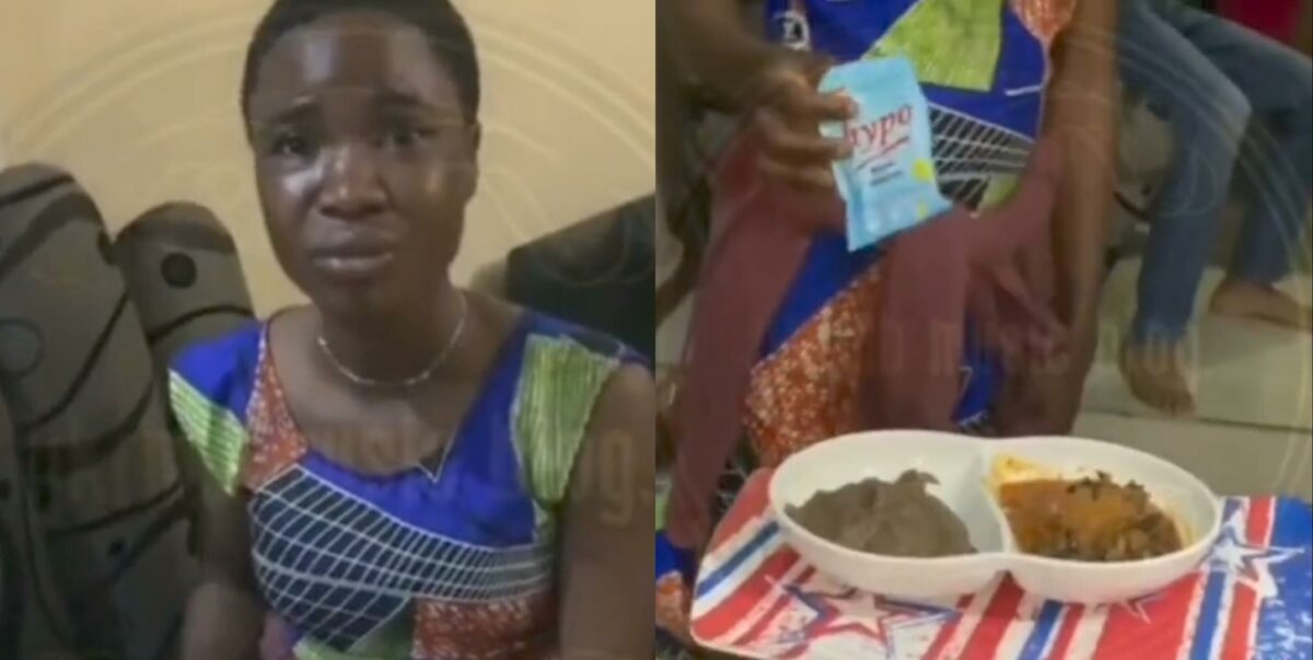 House girl caught after reportedly poisoning family's food with hypo bleach (Video)