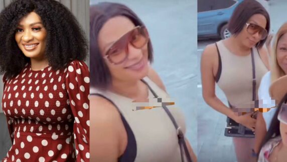 "She's strong and beautiful" – Reactions as May Edochie is spotted having goodtime with friends
