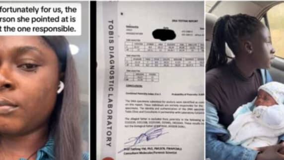 Family apologizes as DNA test clears man accused by Nigerian lady of impregnating her (Video)