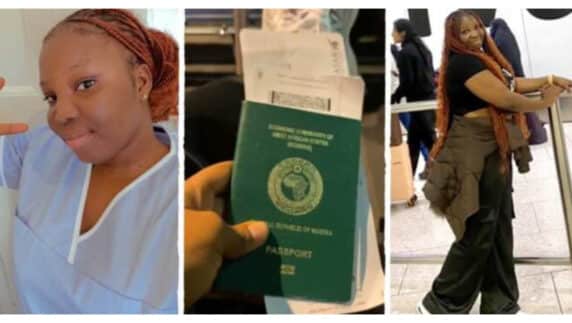"Dream come true” - Nigerian nurse gets UK visa, secures job with UK'S NHS, and relocates to start work (Video)