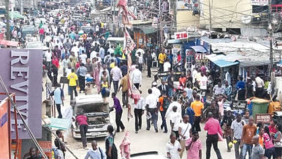 Tension in Alaba market as trader finds alleged human p*nis inside food she bought from a vendor